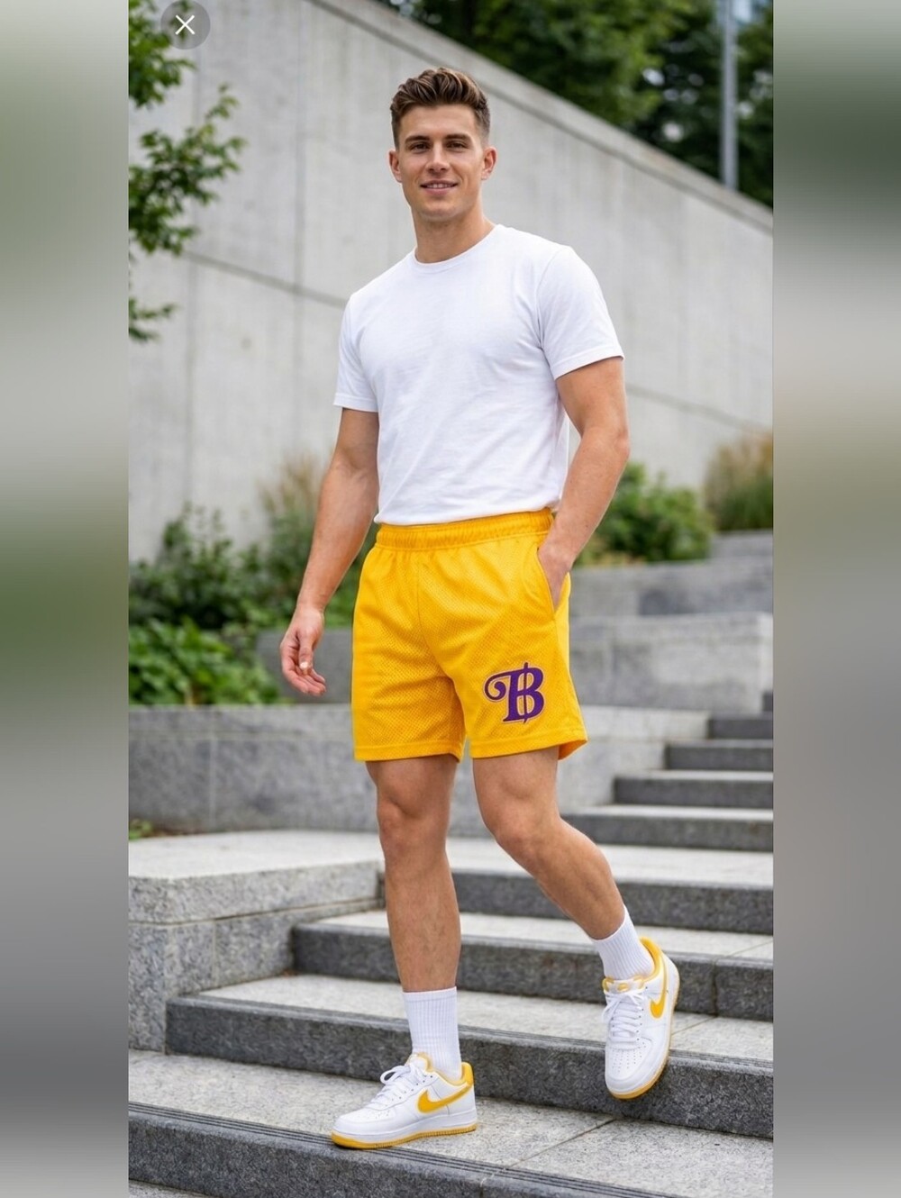 Bravest Studios Shorts yellow, Pop Smoke collection